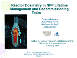 INTRODUCTION TO REACTOR DOSIMETRY