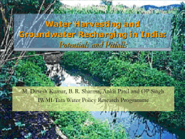 Managing River Basin - International Water Management