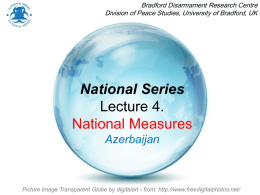 National Series Lecture 5. National Measures
