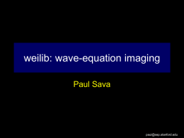weilib: wave-equation imaging