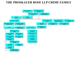 THE PROSKAUER ROSE LLP CRIME FAMILY