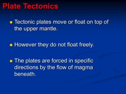 Plate Tectonics - Exploits Valley High