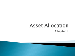Asset Allocation - Villanova University