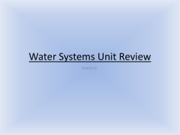Water Systems Unit Review - Nova Scotia Department of