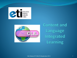 Content and Language Integrated Learning in Higher Education