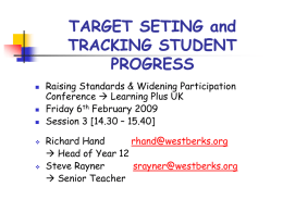 Yr.12 TARGET GRADES