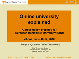 How international e-learning helps Siberian Universities