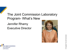 The Joint Commission Laboratory Program