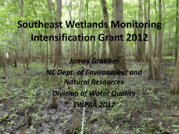 Wetland Monitoring and Assessment in NC: Past, Present