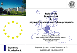 Retail payment systems in the EU (Definitions, functions