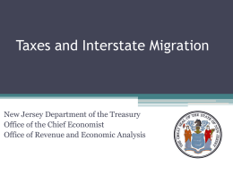 Taxes and Interstate Migration
