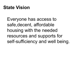 State Vision - National Alliance to End Homelessness