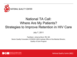 - Welcome to the National Quality Center