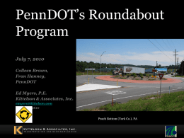 PennDOT’s Roundabout Program