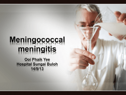 Meningococcal meningitis - Academy of Medicine of Malaysia