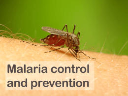 Malaria Control and prevention