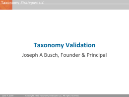 Making the Business Case for Taxonomy