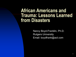 African Americans and Trauma