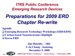Emerging Research Logic Devices1 PIDS ITWG Emerging New
