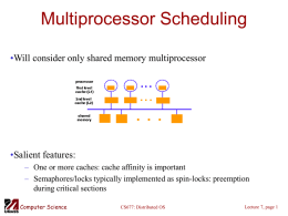 Multiprocessor Scheduling