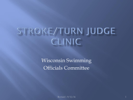 Stroke/Turn Judge Clinic