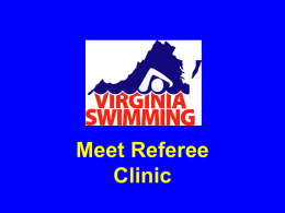 Introduction - Virginia Swimming