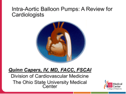 Intra-Aortic Balloon Pumps: A Review for Cardiologists