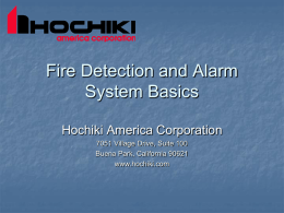 Fire Detection and Alarm System Basics