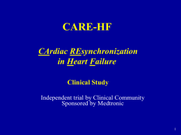 CARE-HF CArdiac REsynchronization in Heart Failure