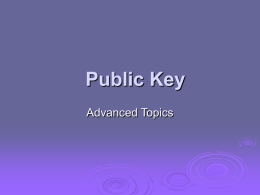 Cryptography and Network Security (Public Key)