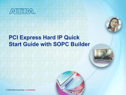 PCI Express Design with Stratix IV GX FPGAs