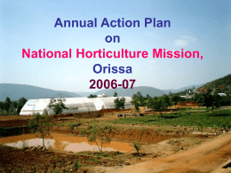 Orissa - National Horticulture Mission