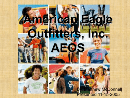 American Eagle Outfitters, Inc. AEOS