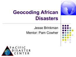 Geocoding African Disasters