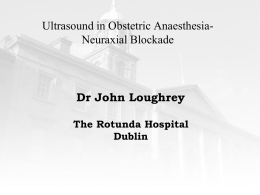 Ultrasound in Obstetric Anaesthesia