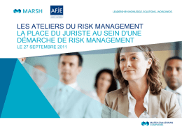 Les ateliers du Risk Management