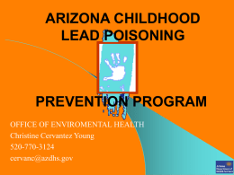 LEAD POISONING PREVENTION PROGRAM