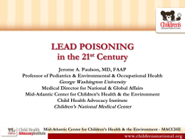 Lead Poisoning - Lancaster General