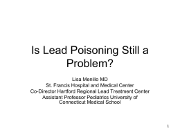 2009 Early Childhood Health Education Lead Poisoning