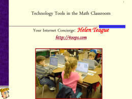 Tech Tools in the Math Classroom