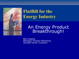 Georgia Power Company Flat Bill Program