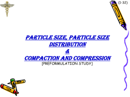 PREFORMULATION