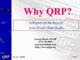 What is 'QRP?'