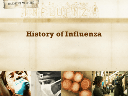 History of Influenza