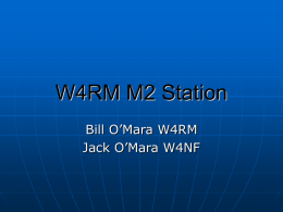 W4RM M2 Station - Potomac Valley Radio Club