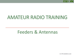Foundation: Feeders & Antennas