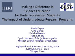 Making a Difference in Science Education for