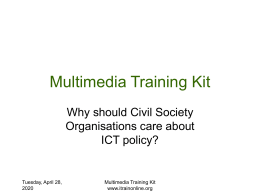 Multimedia Training Kit