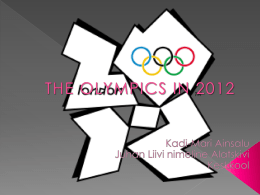 The Olympics in 2012