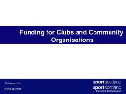 Funding for Clubs